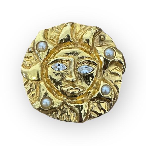 Dominique Aurientis Paris Sun Brooch